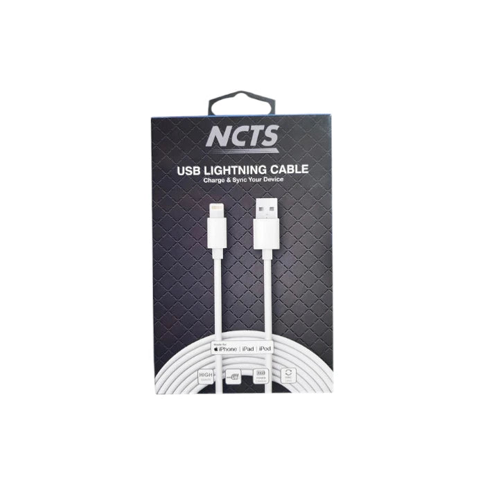 NCTS USB to Lightning Cable for iPhone/iPad (Charge & Sync)