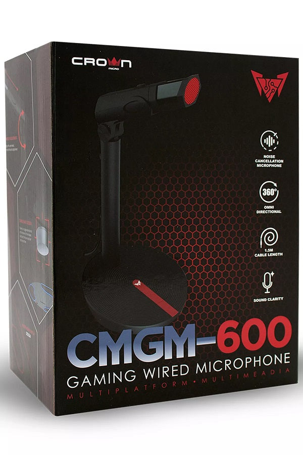 Gaming microphone with 3.5mm Crown Micro jack connector