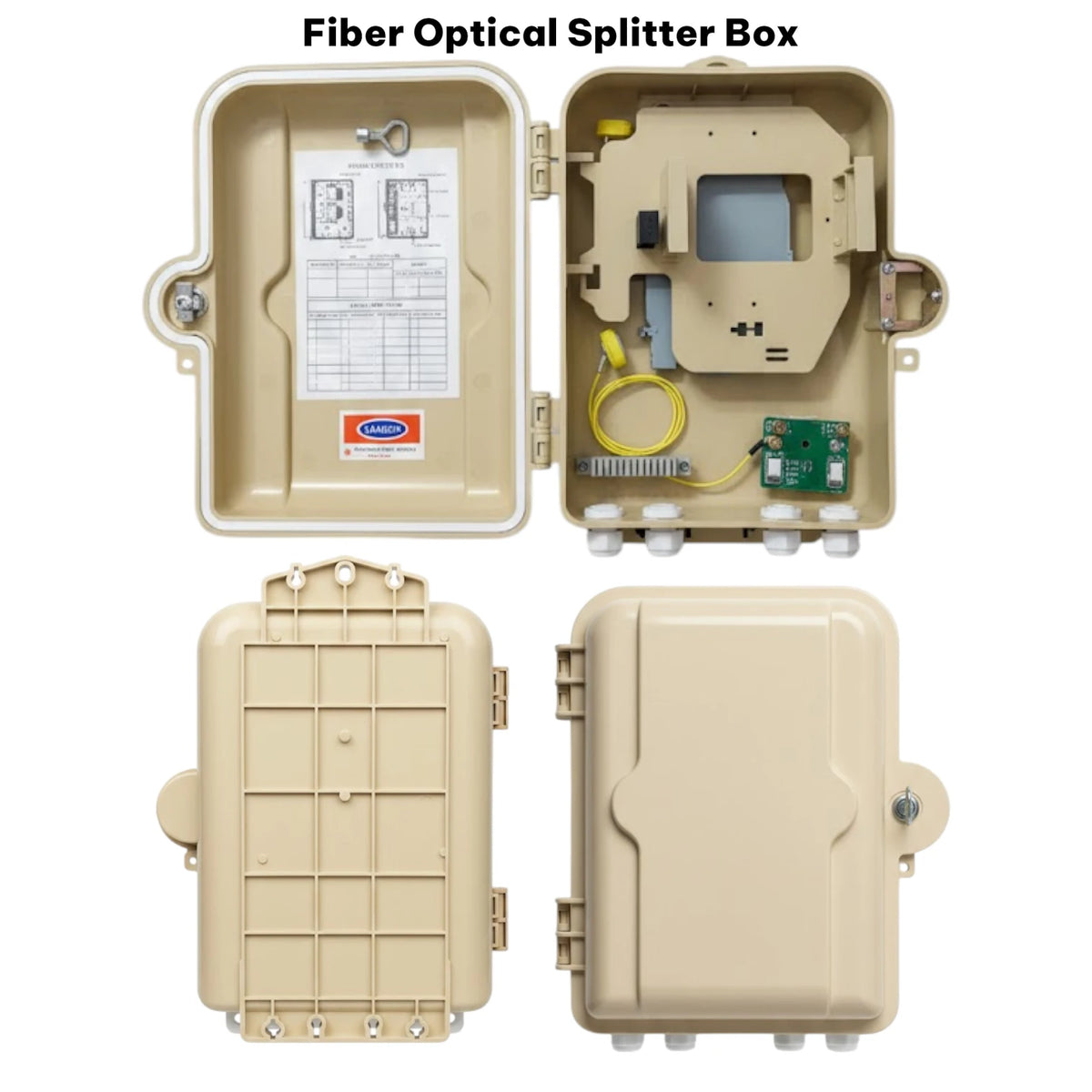 Fiber Optical Splitter Box – Wall Mount Distribution Fiber Box Enclosure