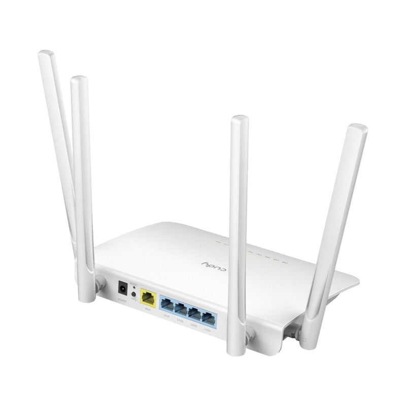 Cudy AC1200 Smart WiFi Router Extender, Access Point, WISP, 5GHz Dual Band, 10/100Mbps LAN, 4x5dBi Antennas, VPN, Guest WiFi, AP Mode, WR1200
