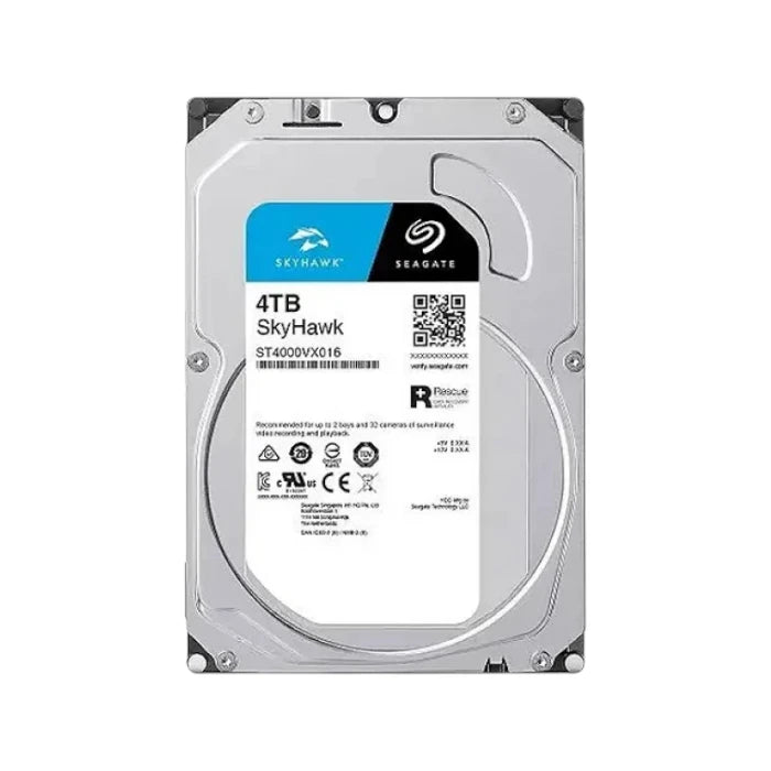 4TB Seagate SkyHawk HDD Surveillance Hard Drive (3.5" SATA, ST4000VX016)