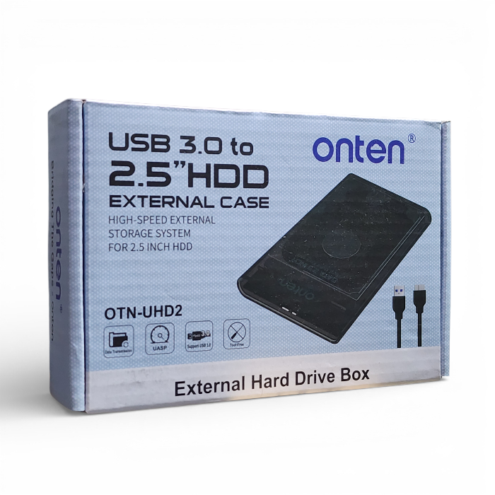 Onten USB 3.0 to 2.5" SATA HDD/SSD External Enclosure Case (OTN-UHD2)