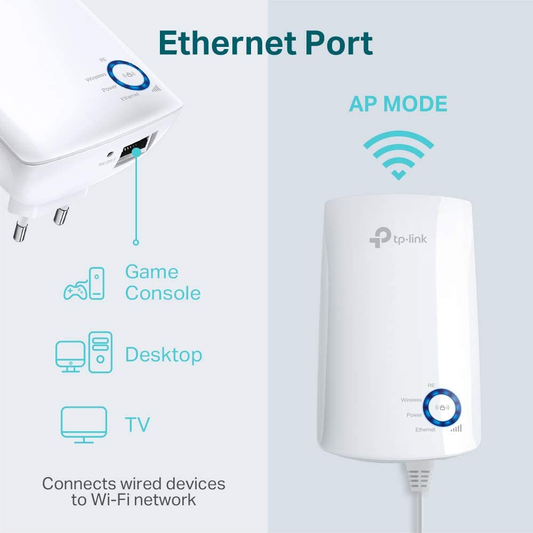 TP-Link TL-WA850RE 300Mbps Wi-Fi Range Extender | N300 2.4GHz