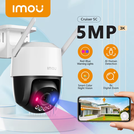Imou Cruzer SC Outdoor WiFi Camera - 5MP 3K UHD - Smart Pan/Tilt Security
