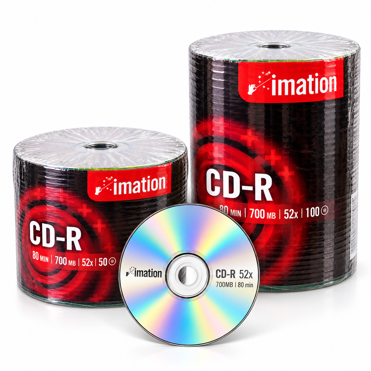 Imation CD-R 700MB 80min 52x Blank Discs – Bulk Packs