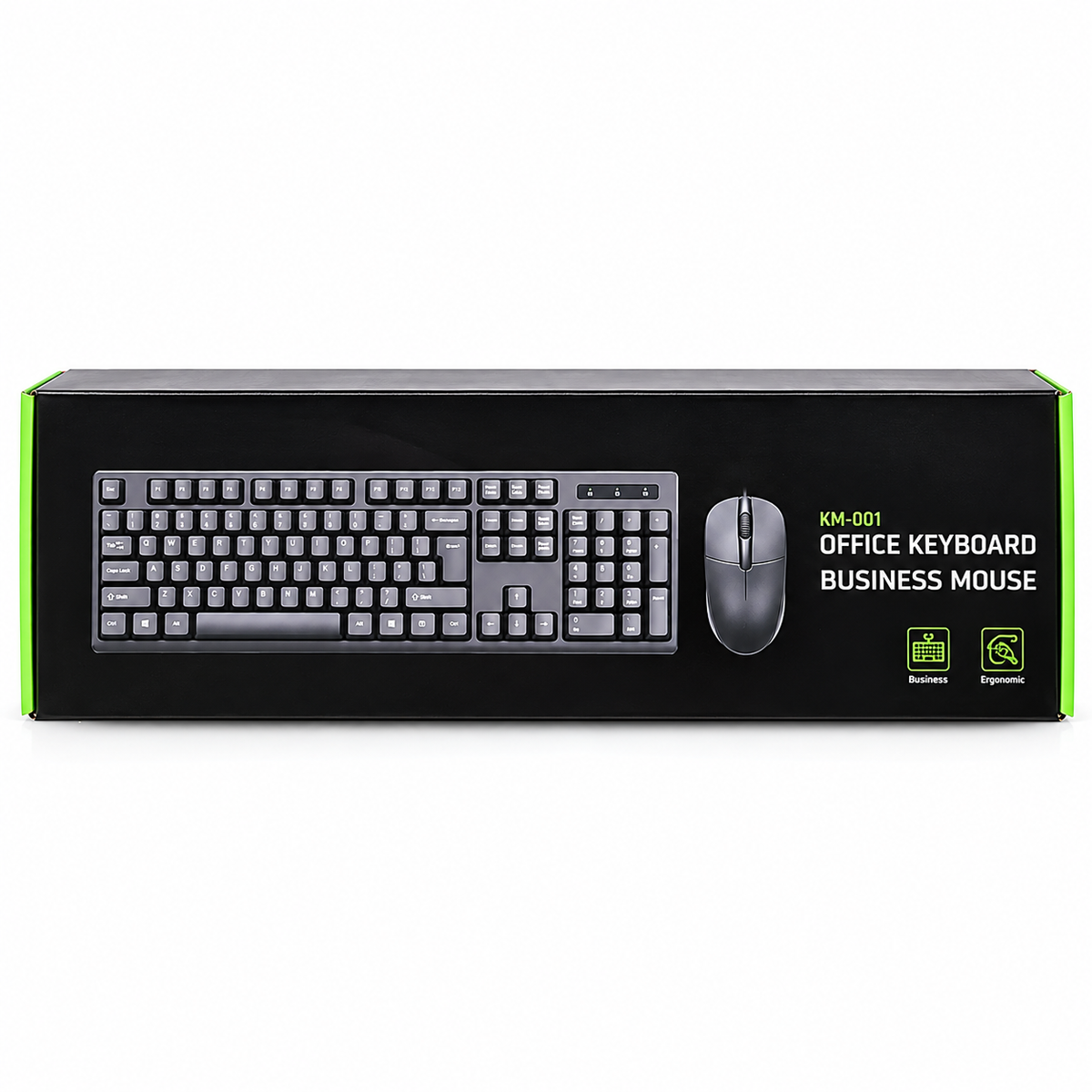 KM-001 Office Keyboard & Business Mouse Combo