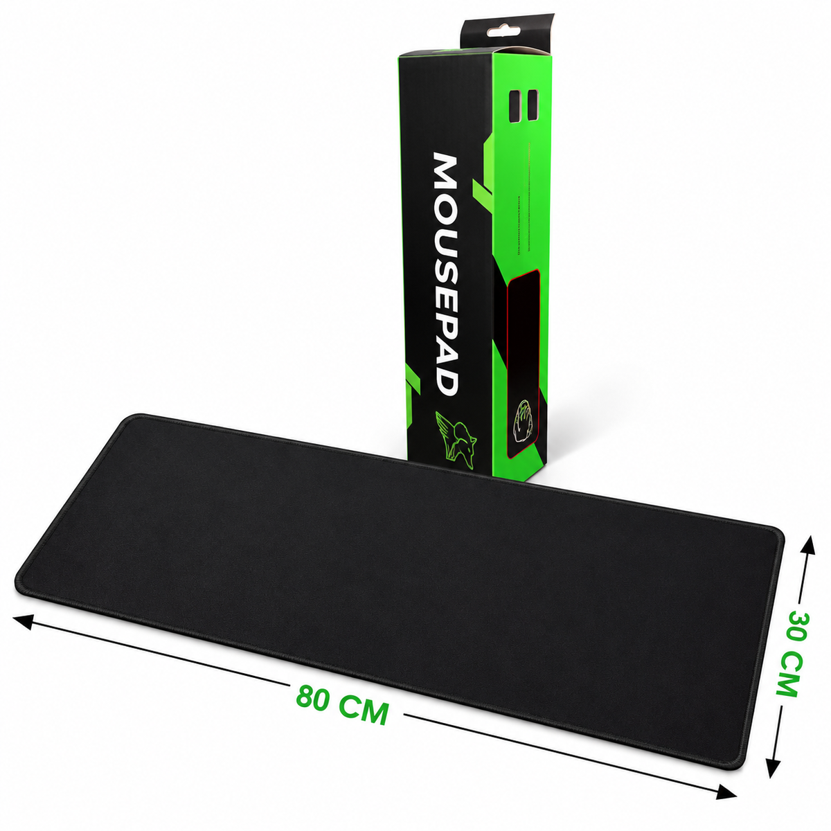 Black Extended Mouse Pad – 800 × 300 mm