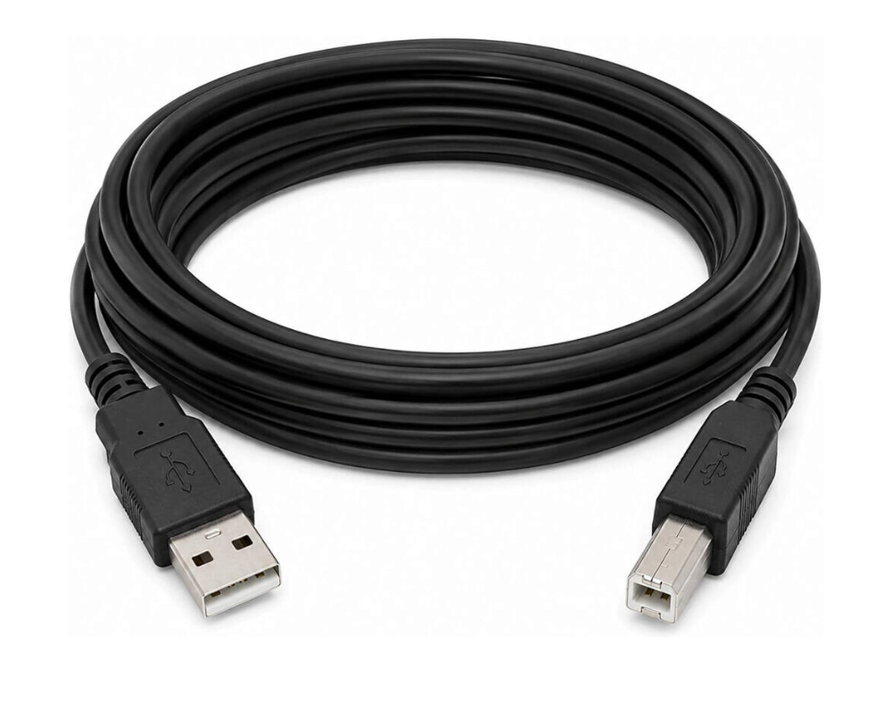lebbuy black USB 2.0 Type-A to Type-B printer cable for high-speed data transfer