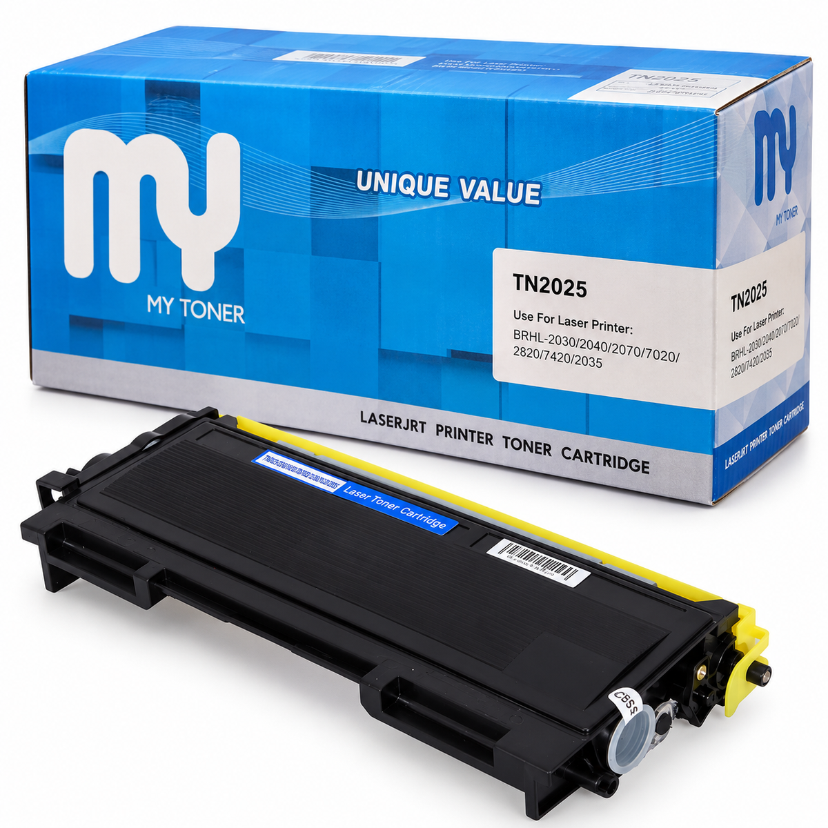TN2025 Compatible Brother Black Laser Toner Cartridge for HL-2030, HL-2040, HL-2070, HL-7020, HL-2820, HL-7420, HL-2035