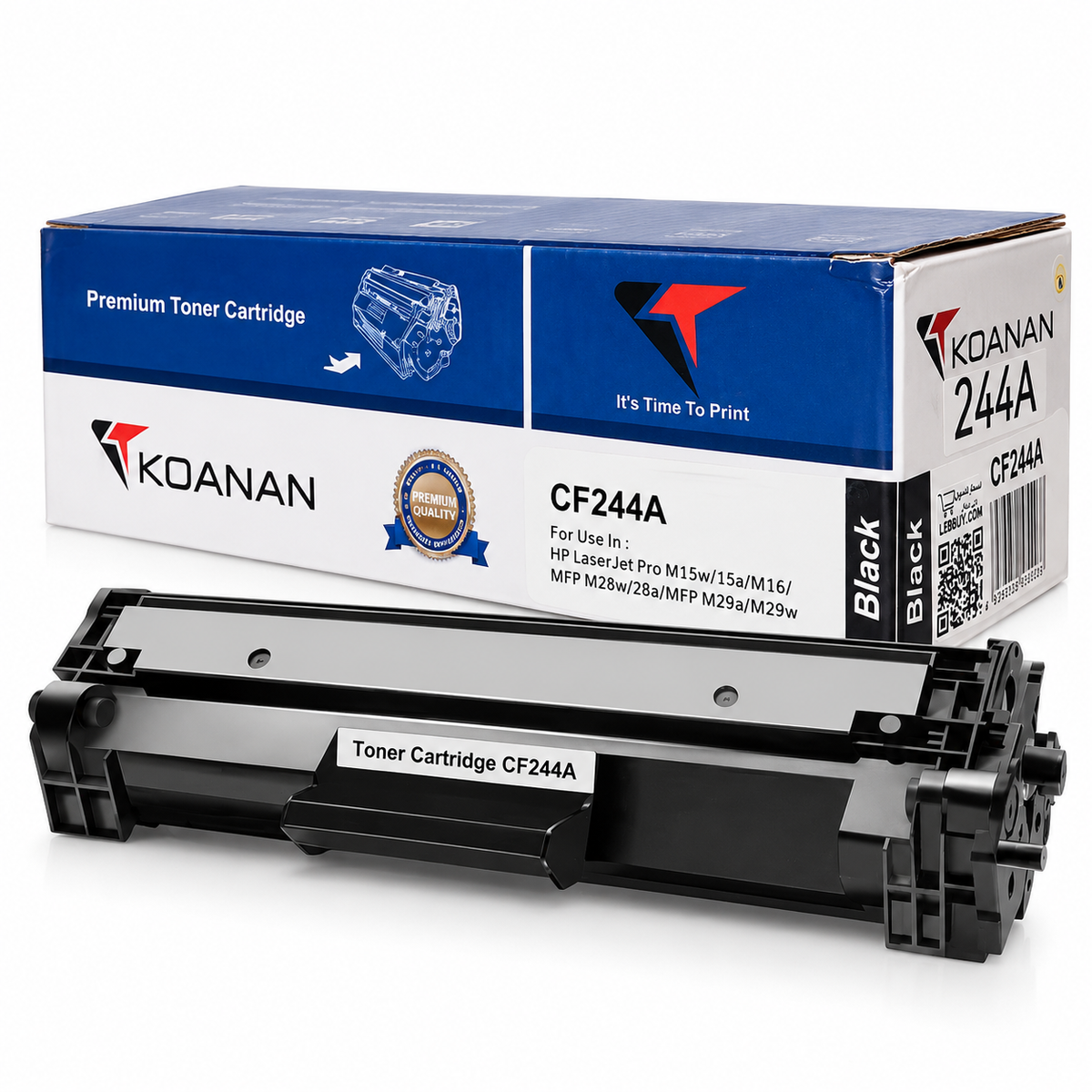 HP 44A CF244A Compatible Black Toner Cartridge for LaserJet Pro M15a M15w M16 M28a M28w M29a M29w