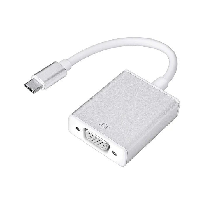 USB‑C to VGA Adapter – Type‑C (Male) to VGA (Female) Converter, 1080p Full HD