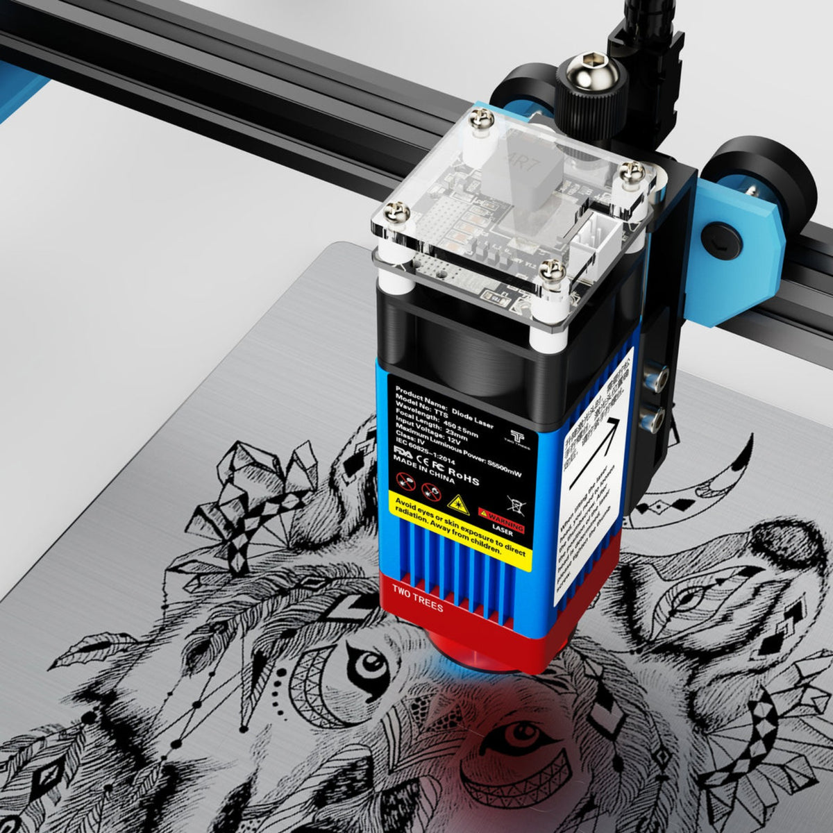 Two Trees TTS-55 Pro laser engraving and cutting machine