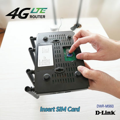 D-Link DWR-M960 4G LTE AC1200 Wi-Fi Router with SIM Slot