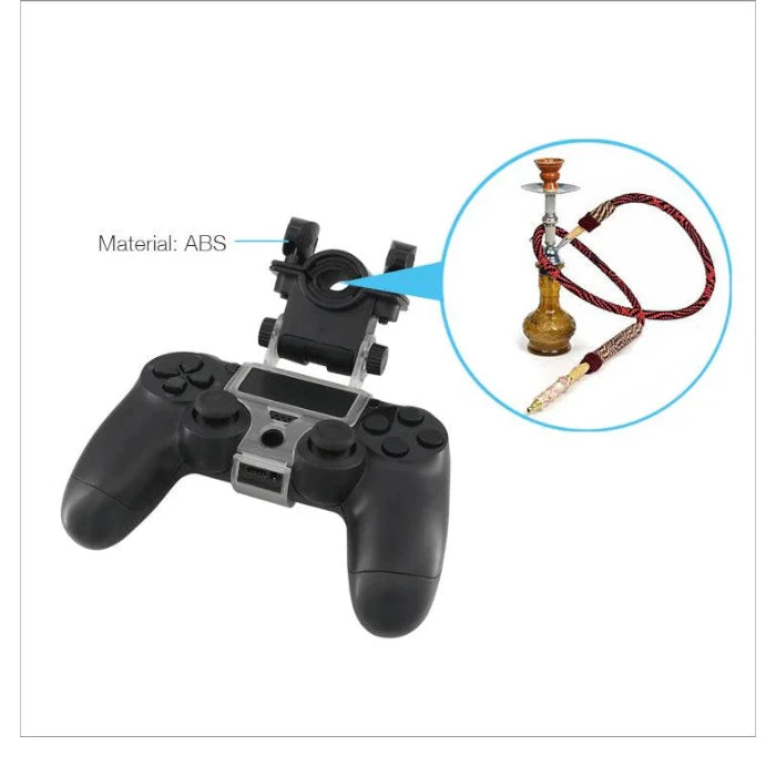 DOBE "Game and Smoke" Phone Holder Clip for PS4 Controller (Slim/Pro)