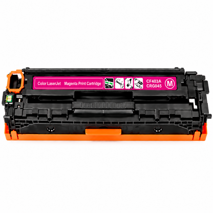 CF400A CF401A CF402A CF403A 201A / CRG-045 Compatible HP & Canon Color Laser Toner Cartridges – Black Cyan Yellow Magenta – GTC