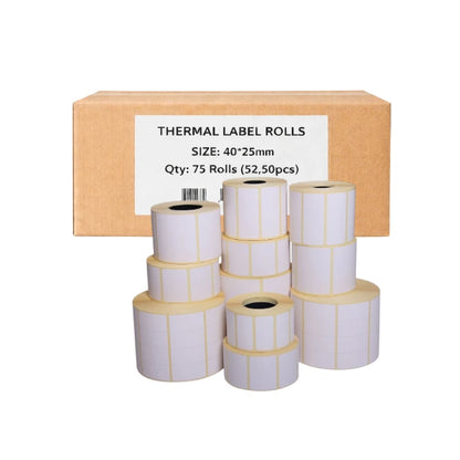 Thermal Label 40×25mm – 700 Labels/Roll (Barcode/Shipping)