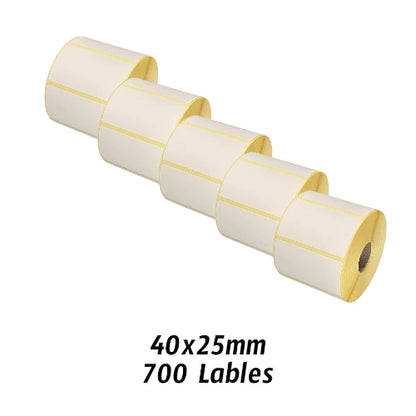 Thermal Label 40×25mm – 700 Labels/Roll (Barcode/Shipping)