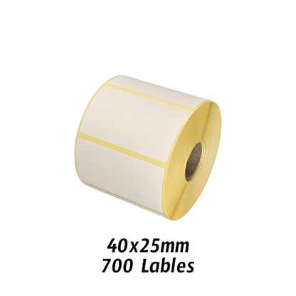 Thermal Label 40×25mm – 700 Labels/Roll (Barcode/Shipping)