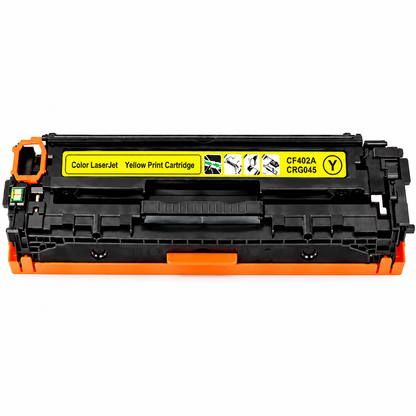 CF400A CF401A CF402A CF403A 201A / CRG-045 Compatible HP & Canon Color Laser Toner Cartridges – Black Cyan Yellow Magenta – GTC