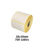 Thermal Labels 58×30mm (700 Labels/Roll) | Roll / 3-Roll Pack / Box of 75