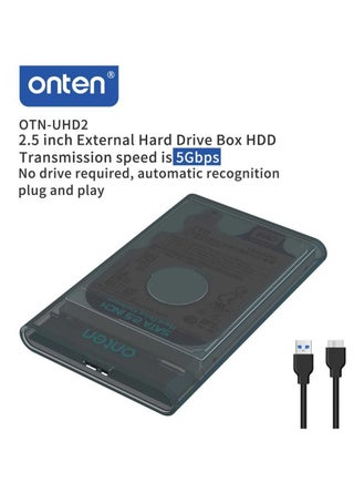 Onten USB 3.0 to 2.5" SATA HDD/SSD External Enclosure Case (OTN-UHD2)