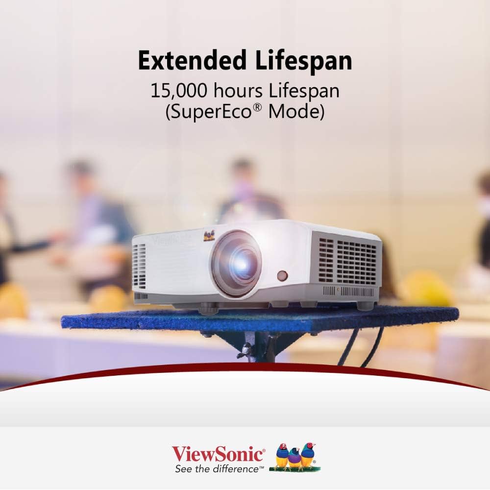 ViewSonic PA503S 4000 ANSI Lumens SVGA DLP Projector HDMI 2xVGA (VS16905)