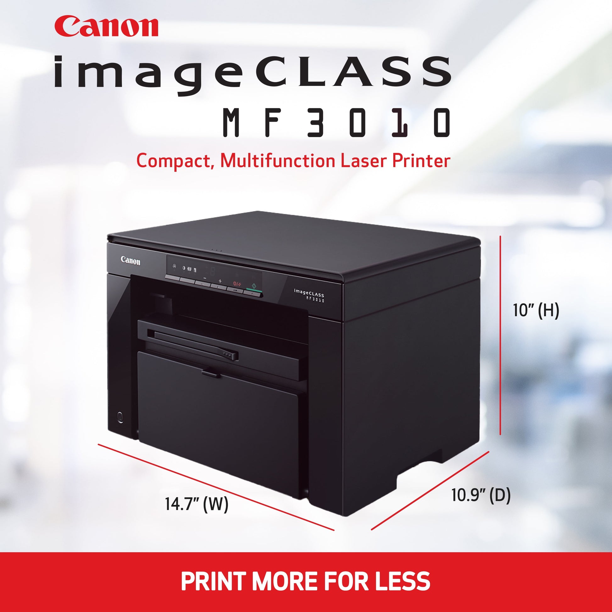 Canon imageCLASS MF3010 VP All-in-One Monochrome Laser Printer, Print Scan Copy