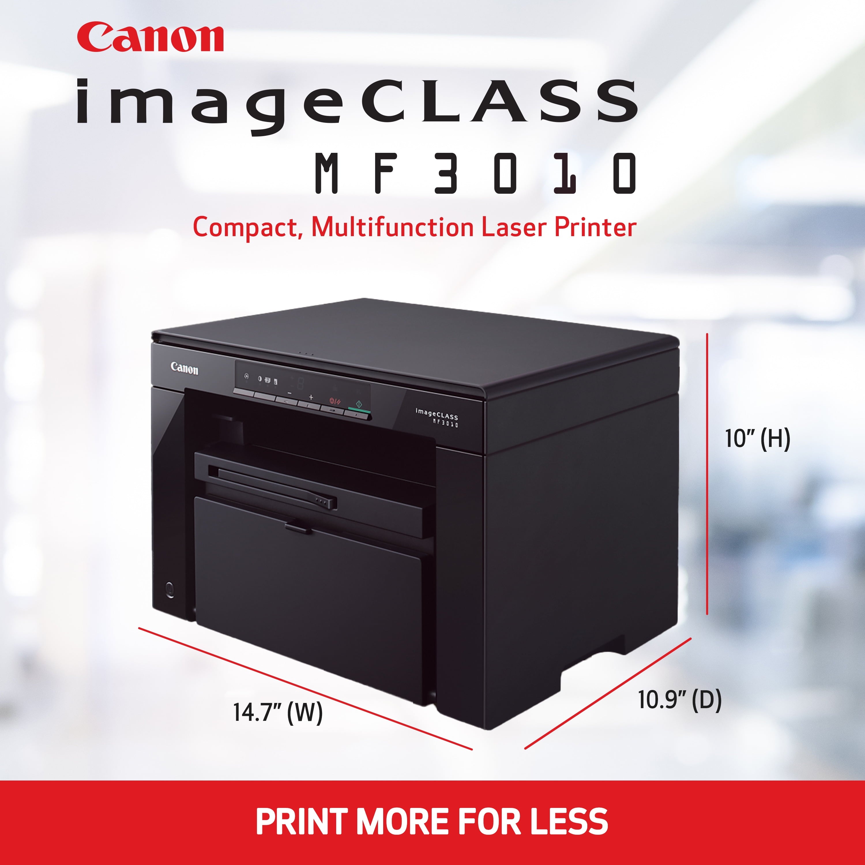 Canon imageCLASS MF3010 VP All-in-One Monochrome Laser Printer, Print Scan Copy