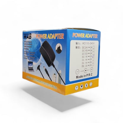 AC 110-220V Twin Head Power Adapter Wall Charger, 3V/5V/9V/12V Options, 1A/2A, Universal Charger, Black,