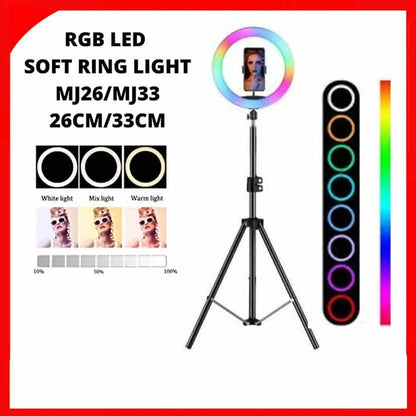 Big RGB LED SOFT RING LIGHT MJ36 & MJ33