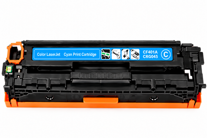 CF400A CF401A CF402A CF403A 201A / CRG-045 Compatible HP & Canon Color Laser Toner Cartridges – Black Cyan Yellow Magenta – GTC