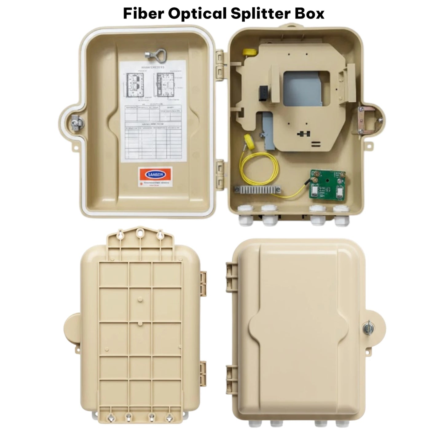 Fiber Optical Splitter Box – Wall Mount Distribution Fiber Box Enclosure
