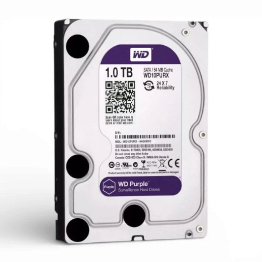 lebbuy Western Digital WD Purple 1TB surveillance hard drive for DVR and NVR systems with SATA interface