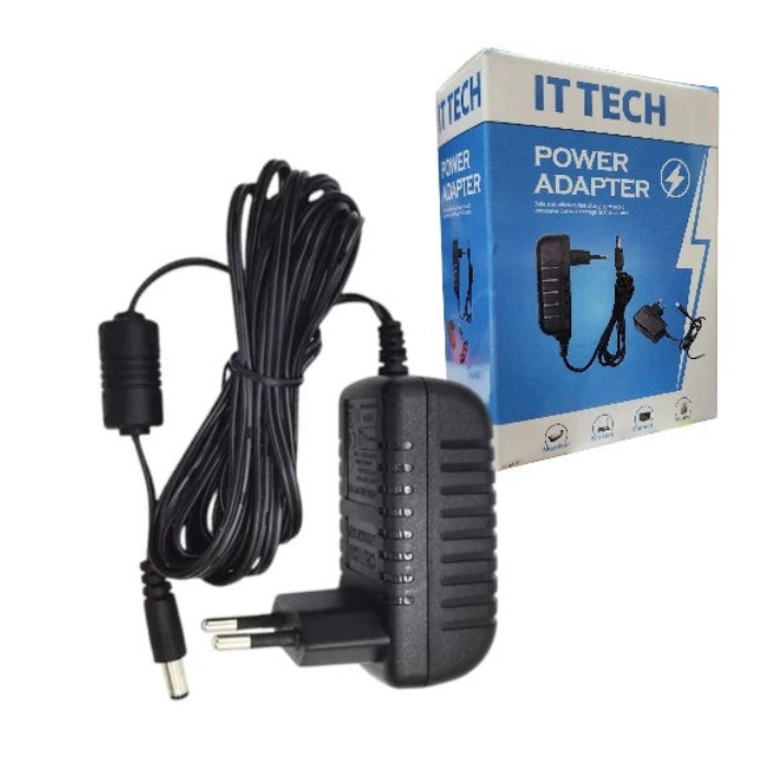 lebbuy IT TECH 24V 1A AC to DC wall power adapter with 5.5x2.5mm barrel plug and retail box