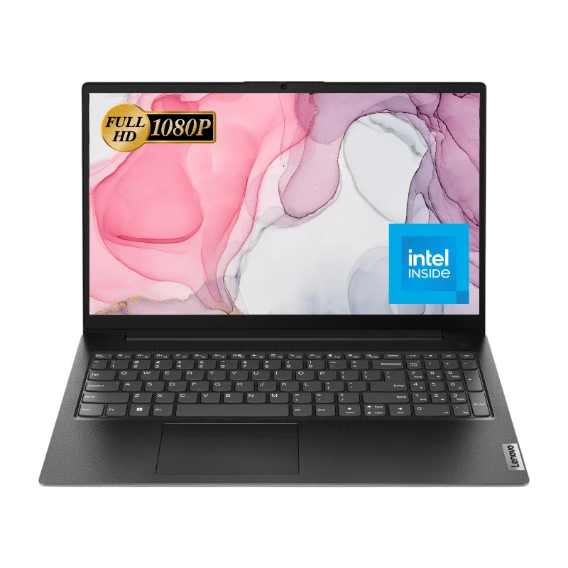 Lenovo V15 G2 IJL Laptop – Intel Celeron N4500, 8GB RAM, 256GB NVMe SSD, 15.6-inch FHD, No OS (Black)