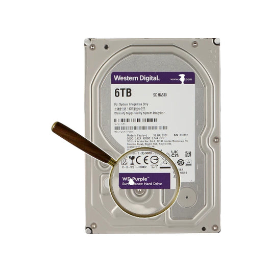 Western Digital WD Purple 6TB Surveillance Hard Drive (3.5" SATA, WD62PURX)