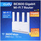 Cudy WR3600E BE3600 Gigabit Wi‑Fi 7 Router (Dual‑Band, High‑Gain Antennas)