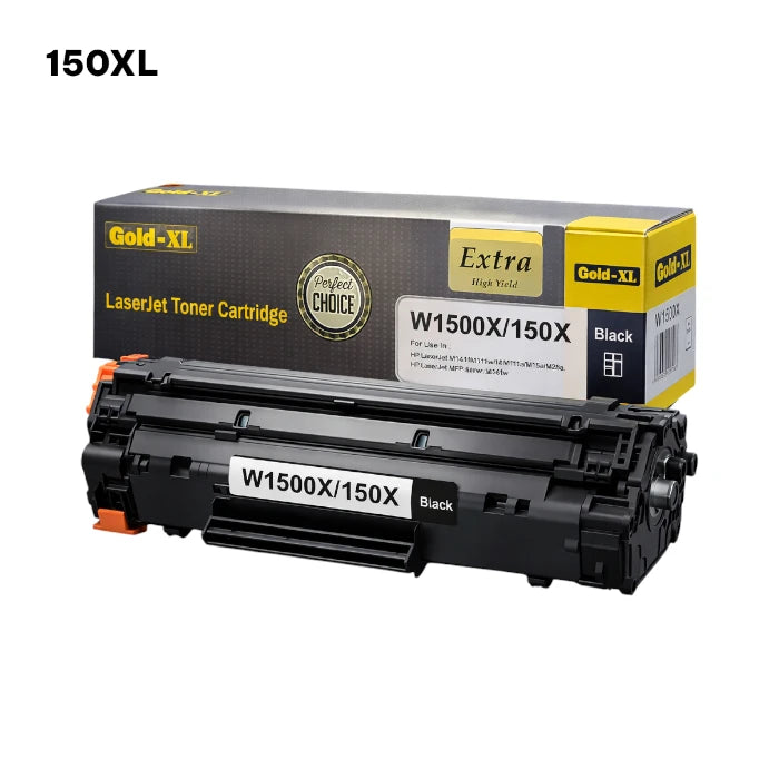HP 150X / 150A (W1500A / W1500X) Black Toner Cartridge - Standard & XL High Yield