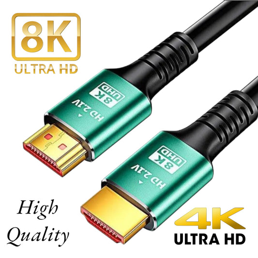 8K/4K HDMI Cable - Available in V 2.0,2.1 Length 1.5m 3m 5m 15m 20m 30m