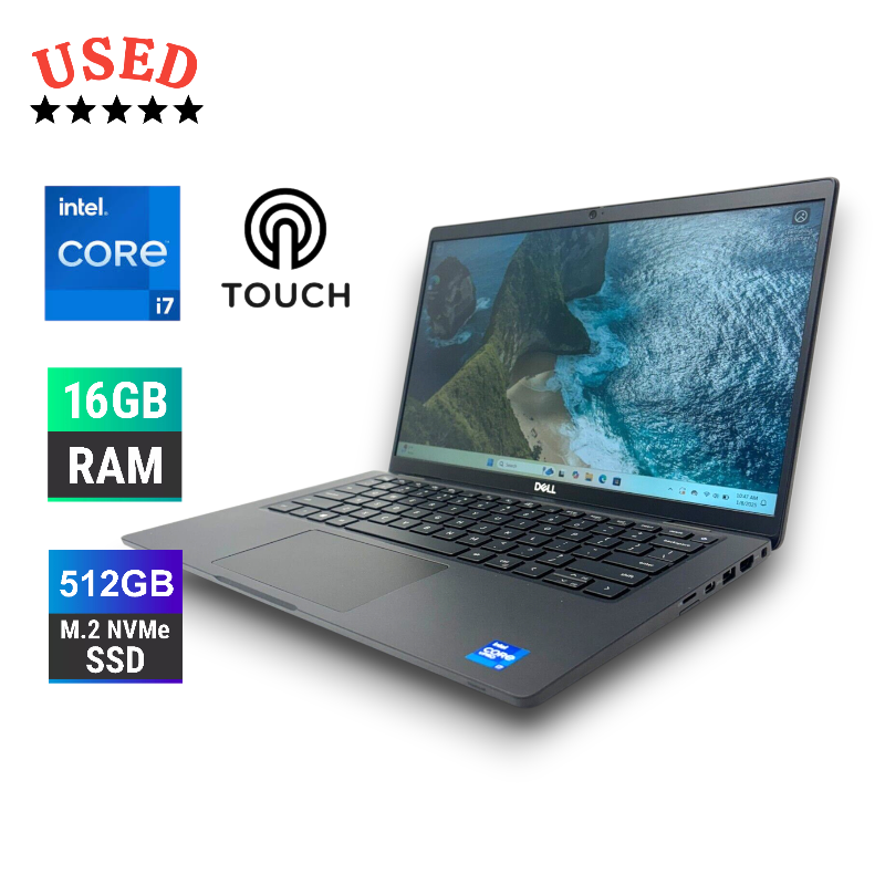 Dell Latitude 7420 Touchscreen Laptop CARBON FIBER, Intel 11th Gen Core i7-1165G7, 16GB RAM, 512GB SSD, 14" FHD (1920x1080) Notebook, Backlit Keyboard Windows 11 Pro (Renewed)
