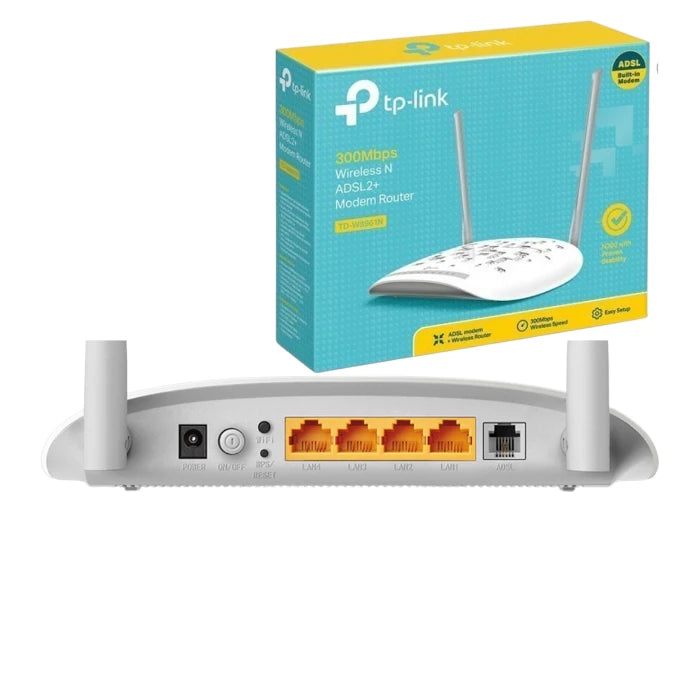 TP‑Link TD‑W8961N ADSL2+ Modem Router – 300Mbps Wireless N, 4‑Port Switch, WPS