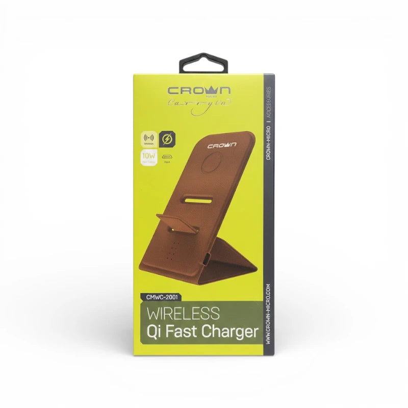 CROWN CMWC-2001 Wireless Qi Fast Charger Stand 10W