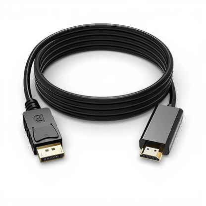 4K DisplayPort to HDMI Cable 6ft – Uni‑Directional DP 1.2 to HDMI 1.4 (3840×2160)
