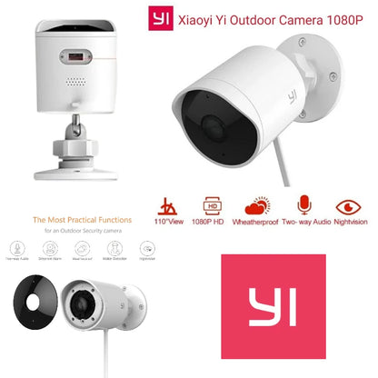 YI Outdoor Camera 1080P (YHS.3017) | IP65 Weatherproof | Human & Motion Detection