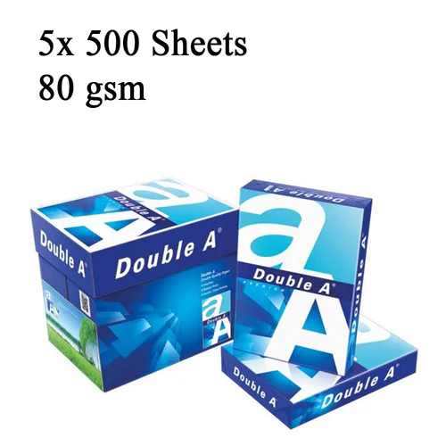 A4 Double A Photocopy Paper - A4, 80GSM, 5 Ream / Box