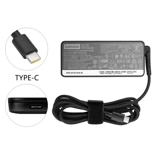 65W USB Type-C Laptop Charger AC Adapter for Lenovo 65w Yoga C930-13, Yoga S730-13, Yoga 920-13, Yoga 730-13, Yoga 910 USB C Chromebook 100e 300e 500e c630