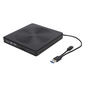 External DVD Drive, USB 3.0 Type C Dual Port, Portable Slim CD / DVD-RW Burner, DVD / CD and Reader Plug & Play,  for Laptop, MacBook, Desktop