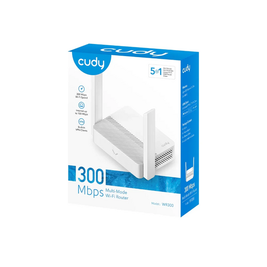 CUDY WIRELESS ROUTER 2 ANTENNA WR300