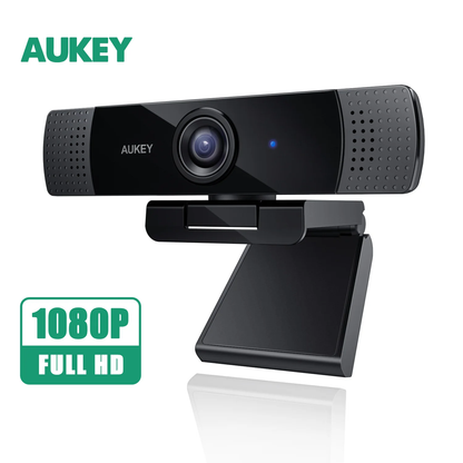 AUKEY Full HD Video 1080p Webcam with Noise Reduction Stereo Microphones