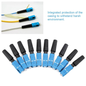 Fiber Optic Fast Connector SC/UPC  SC/APC (Blue) – Reusable Quick-Install FTTH Fast Stable SC/UPC Fiber Connectors for Optical-Fiber